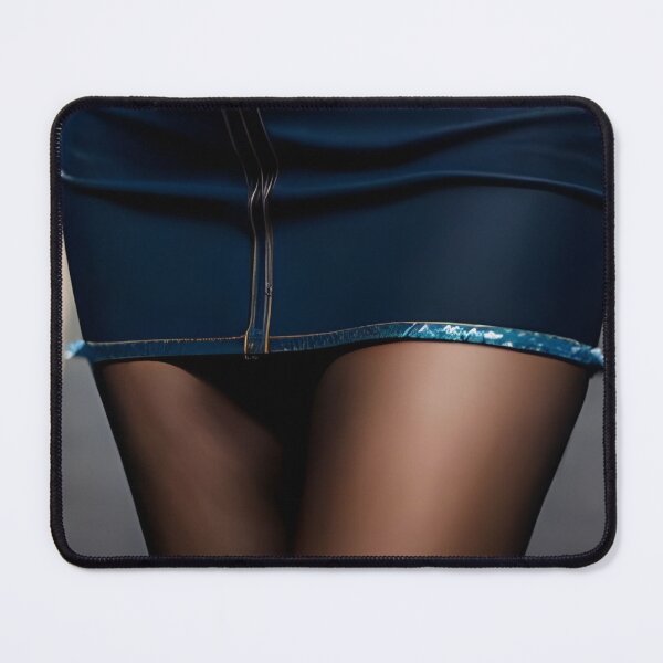 Item preview, Elegance and Style: Black Tights and Denim Miniskirt designed and sold by e-not-shop.