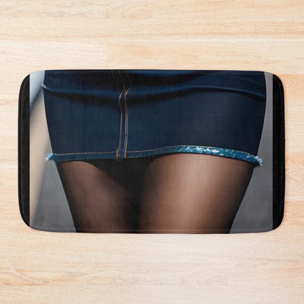 Item preview, Elegance and Style: Black Tights and Denim Miniskirt designed and sold by e-not-shop.