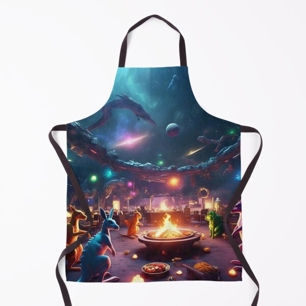 Item preview, Vibrant Cosmic Kangaroo BBQ Dance Party designed and sold by Dream Output .