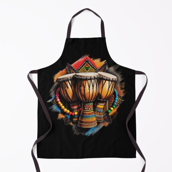 Item preview, Vibrant African Drums with Beaded Accents designed and sold by 'VARI'.