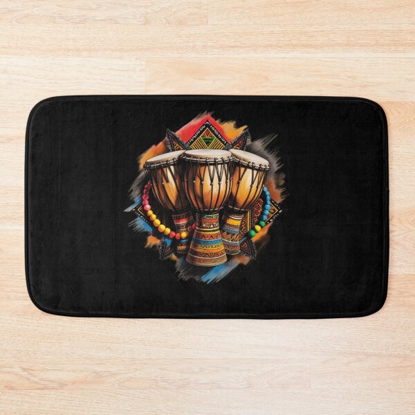 Item preview, Vibrant African Drums with Beaded Accents designed and sold by 'VARI'.