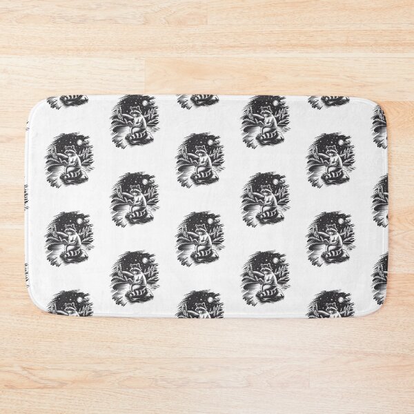 Item preview, Raccoon reading book under the night sky designed and sold by MadCatPrints.