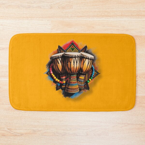 Item preview,  Vibrant African Drums with Beaded Accents designed and sold by 'VARI'.
