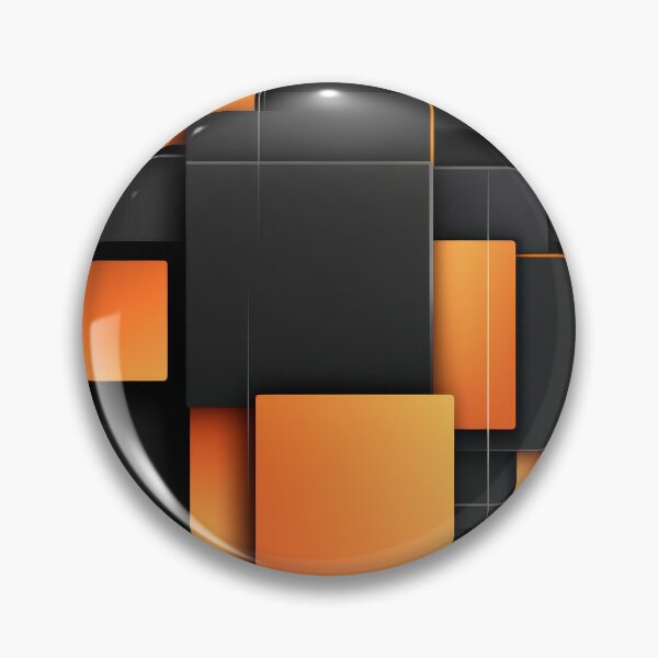 Item preview, Abstract Geometric Black and Orange Square Pattern Background. designed and sold by ML-Media.
