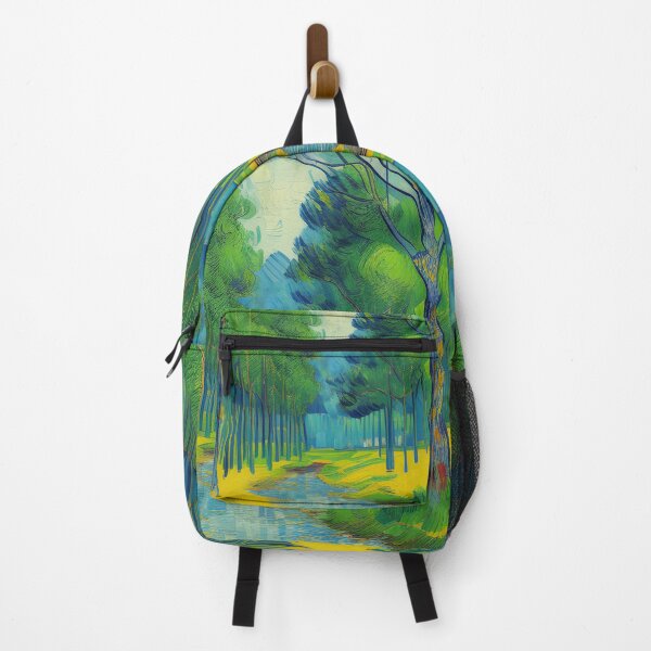 Item preview, Forest River in Summer Landscape Oil Painting | Van Gogh Style | Vintage Art designed and sold by UnhingedBird.