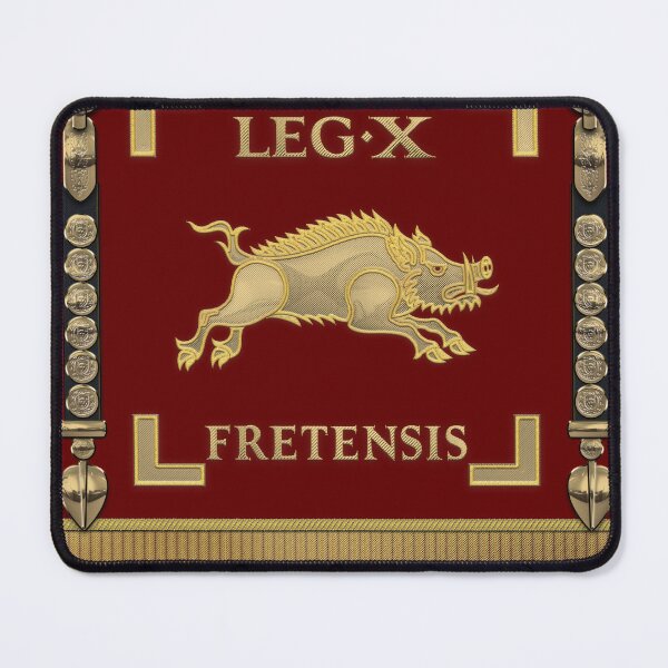 Item preview, Standard of the 10th Legion of the Strait - Vexillum of Legio X Fretensis designed and sold by Serge Averbukh Art Studio.
