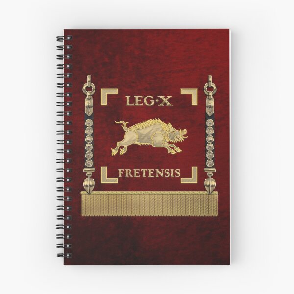 Item preview, Standard of the 10th Legion of the Strait - Vexillum of Legio X Fretensis designed and sold by Serge Averbukh Art Studio.