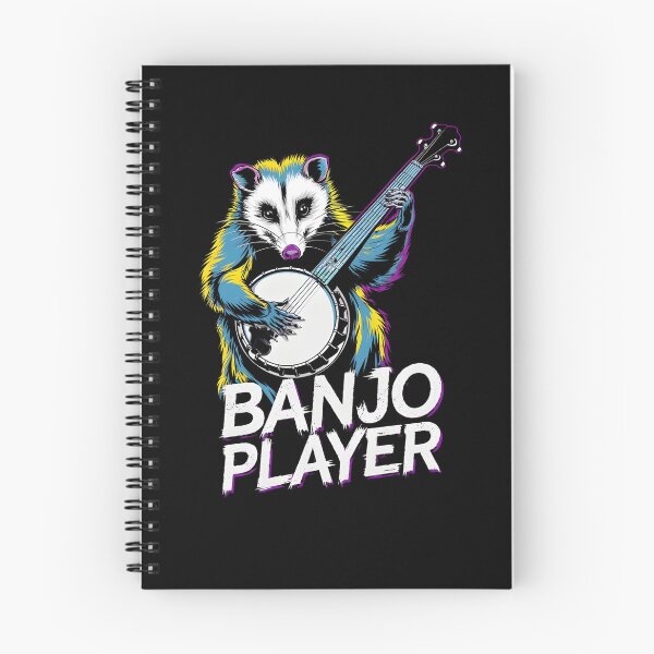 Item preview, Opossum banjo player designed and sold by MadCatPrints.