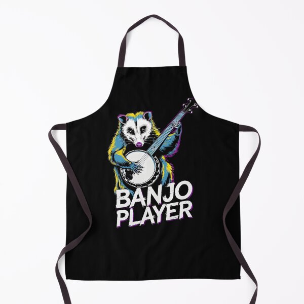 Item preview, Opossum banjo player designed and sold by MadCatPrints.