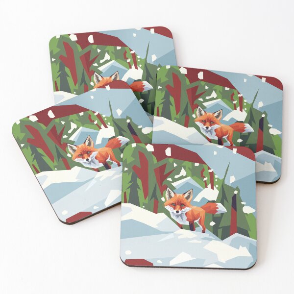 Item preview,   Vivid Fox Portrait in Snowy Landscape designed and sold by AnimalAirtistry.
