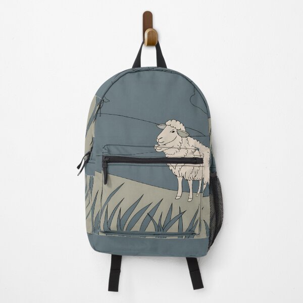 Item preview, Tranquil Sheep Minimalist Night Scenery Art Design Nature designed and sold by ART ATTACK ZONE.