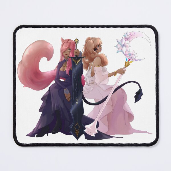 Item preview, the white mage and her dark knight designed and sold by HollowPetri.