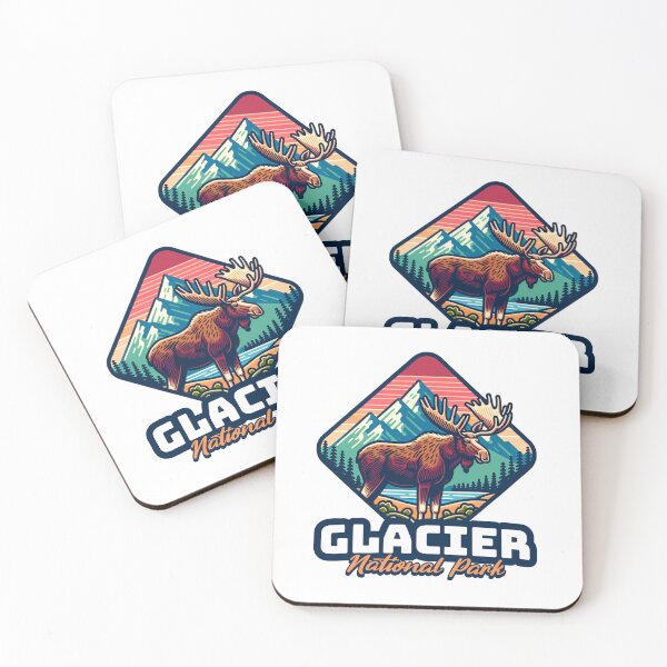 Item preview, Glacier National Park Montana MT Moose Vacation Gift designed and sold by Guarddogdrive.