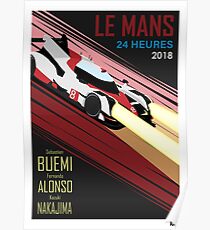 Retro inspiriert Le Mans Poster Poster