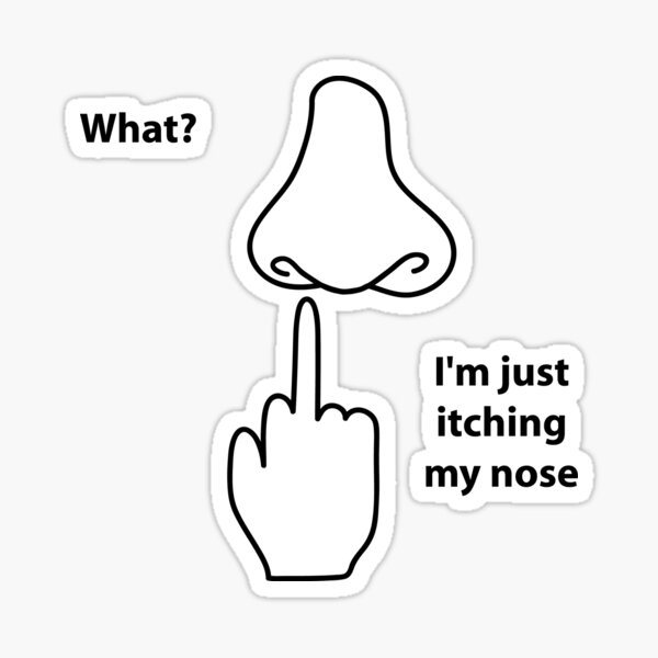 Der Mittelfinger Sticker