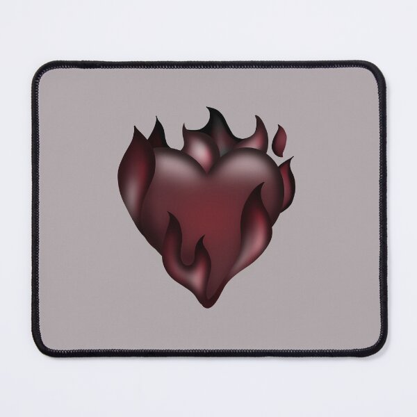 Item preview, Flaming Goth Heart designed and sold by Monjas Studio .