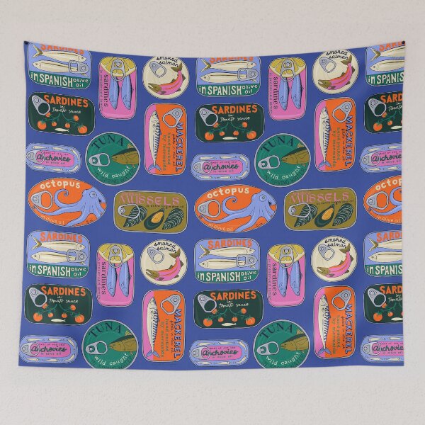 Item preview, Tinned Fish Pattern designed and sold by Elizabeth Weglein.