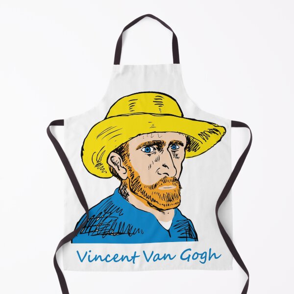Item preview, Vincent Van Gogh Portrait With A Straw Hat designed and sold by Traveldrawings.