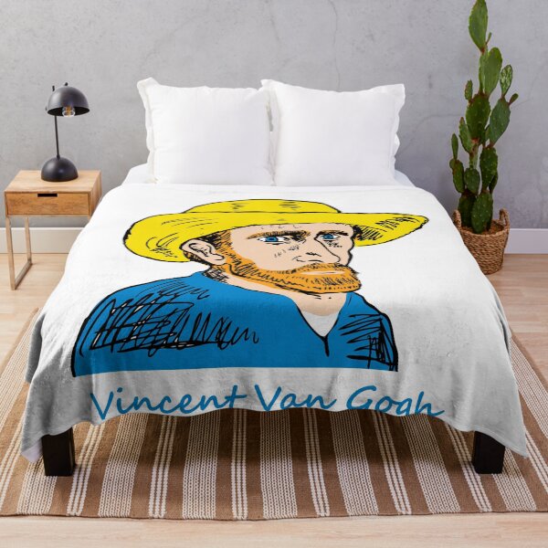 Item preview, Vincent Van Gogh Portrait With A Straw Hat designed and sold by Traveldrawings.