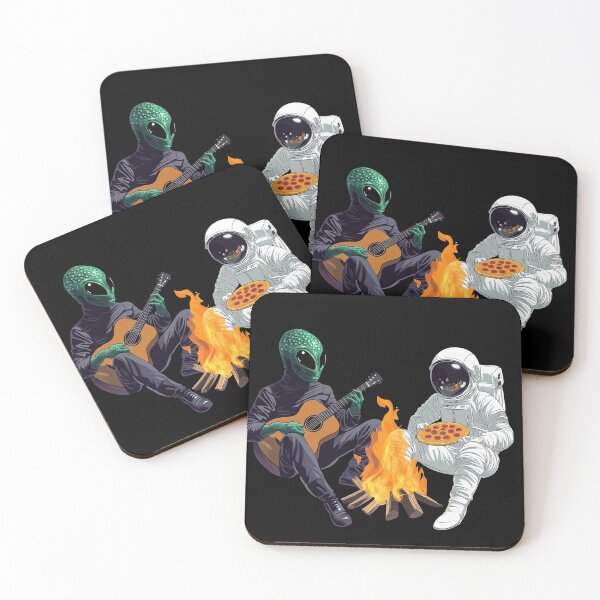 Item preview, Alien & Astronaut funny design. Version 3 no text. designed and sold by Shoot-The-Moon.