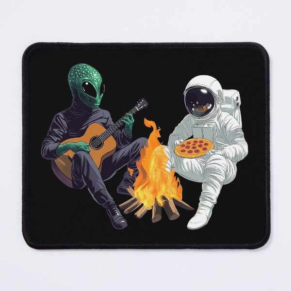 Item preview, Alien & Astronaut funny design. Version 3 no text. designed and sold by Shoot-The-Moon.