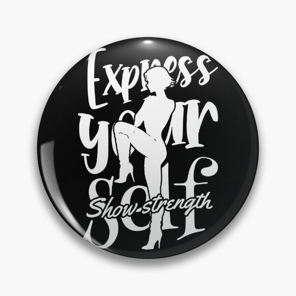 Item preview, Express Yourself Show Strength White Dynamic Woman Figure designed and sold by SplashTastic.