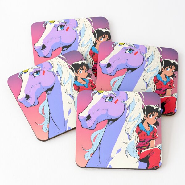 Item preview, Unicorn Anime Retro 80s designed and sold by 1998Tienda.