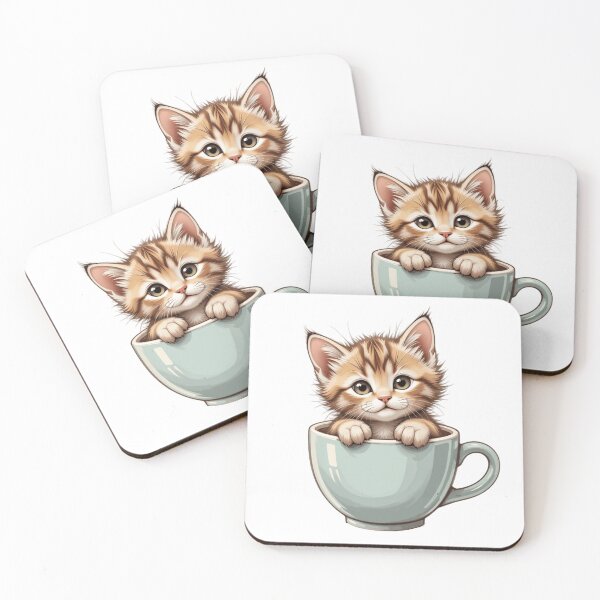Item preview, sweet kitty coffee cup designed and sold by nicnacc.