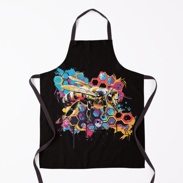 Item preview, Vibrant Honeybee Abstract Art - Modern Geometric Design designed and sold by EmiBarDesign.