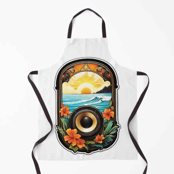 Item preview, Hawaii Mele Music Speaker with Ocean Waves and Sunset designed and sold by NautiChic.