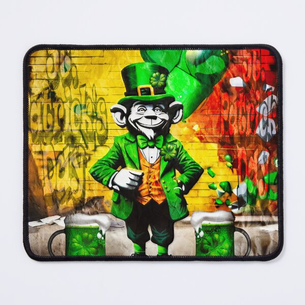 Item preview, St Patrick's Day Celebration Irish Leprechaun Graffiti designed and sold by Drone-tees.