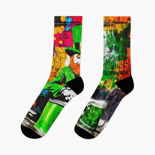 Item preview, St Patrick's Day Celebration Irish Leprechaun Graffiti designed and sold by Drone-tees.