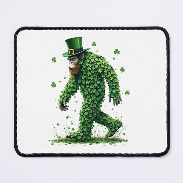 Item preview, St Patricks day Bigfoot wildlife green shamrock designed and sold by StreetArtPro.