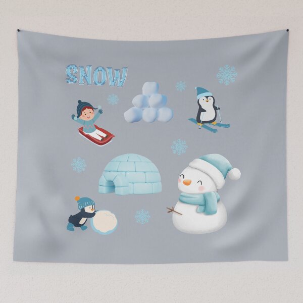 Item preview, Snow Day Activities Scrapbooking Stickersheet designed and sold by BlesstB.