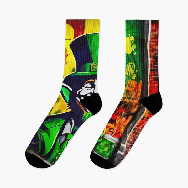 Item preview, St Patrick's Day Celebration Irish Leprechaun Graffiti designed and sold by Drone-tees.