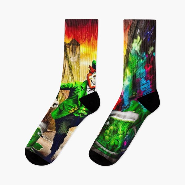 Item preview, St Patrick's Day Celebration Irish Leprechaun Graffiti designed and sold by Drone-tees.