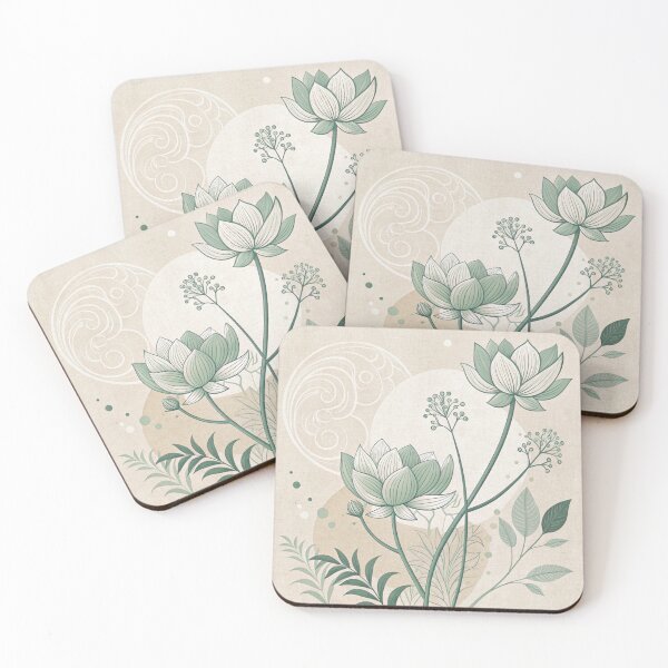 Item preview,  Elegant Japandi Abstract Sage Green Floral  designed and sold by zaina.sho.