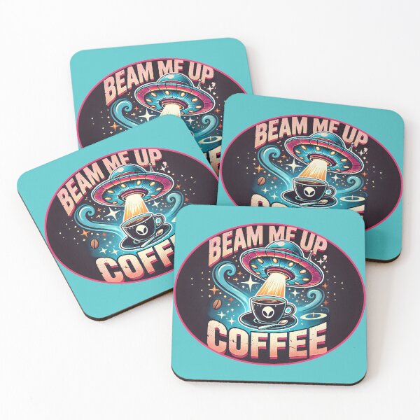 Item preview, "Beam Me Up Coffee Artwork" designed and sold by AmvaDesigns.