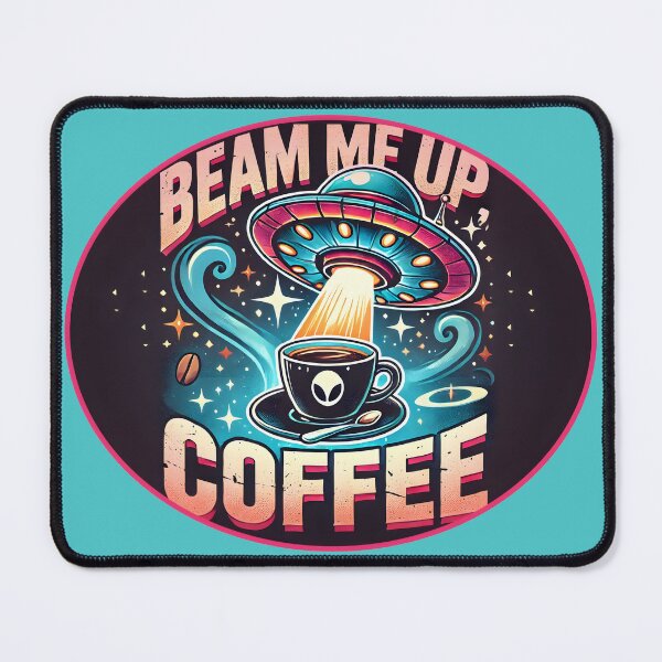 Item preview, "Beam Me Up Coffee Artwork" designed and sold by AdelkoDesigns.