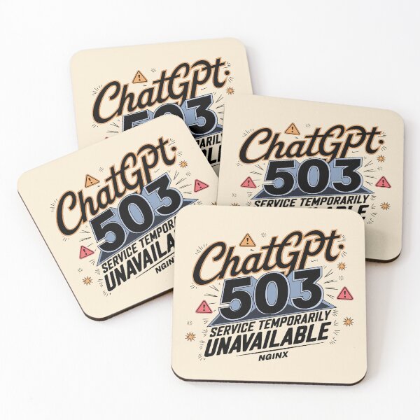 Item preview, Error 503! When ChatGPT takes a break (503: Service Unavailable) - Funny design for tech lovers designed and sold by marvinismyname.