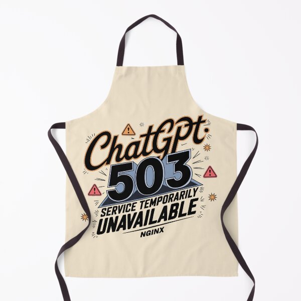 Item preview, Error 503! When ChatGPT takes a break (503: Service Unavailable) - Funny design for tech lovers designed and sold by marvinismyname.
