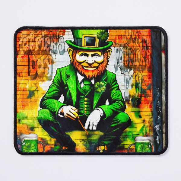 Item preview, St Patrick's Day Celebration Irish Leprechaun Graffiti designed and sold by Drone-tees.