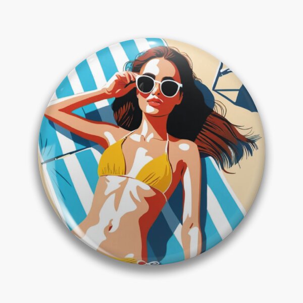 Item preview, Colorful beachday illustration designed and sold by PrintsbyEline.