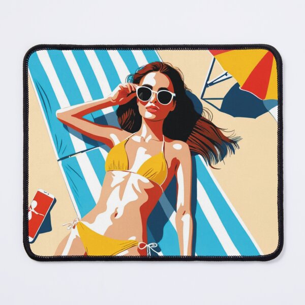 Item preview, Colorful beachday illustration designed and sold by PrintsbyEline.
