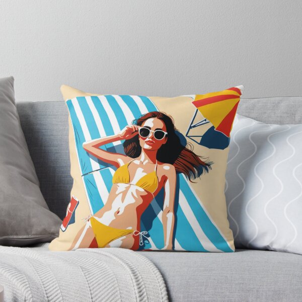 Item preview, Colorful beachday illustration designed and sold by PrintsbyEline.