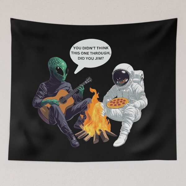 Item preview, Astronaut & Alien funny Design. designed and sold by Shoot-The-Moon.