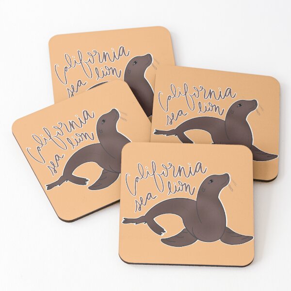 Item preview, California Sea Lion - Caligraphy designed and sold by bellamousse design co.