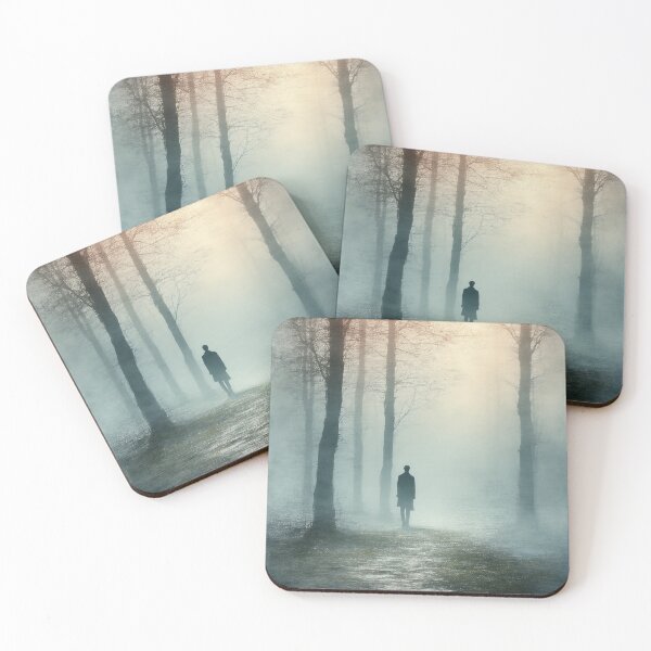 Item preview, Lone Figure Lost in Ethereal Mist designed and sold by PanoramaPrints.