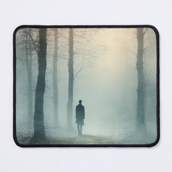 Item preview, Lone Figure Lost in Ethereal Mist designed and sold by PanoramaPrints.
