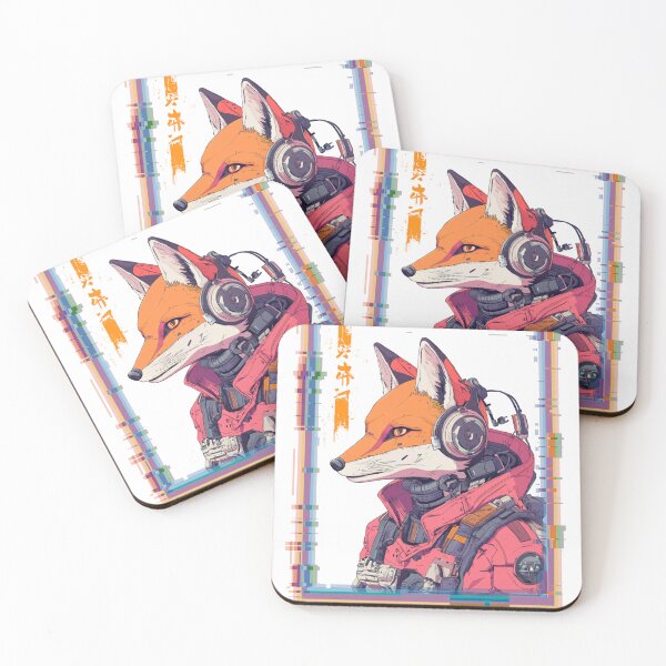 Item preview, Cyberpunk Cyborg Fox designed and sold by RockFireMerch.